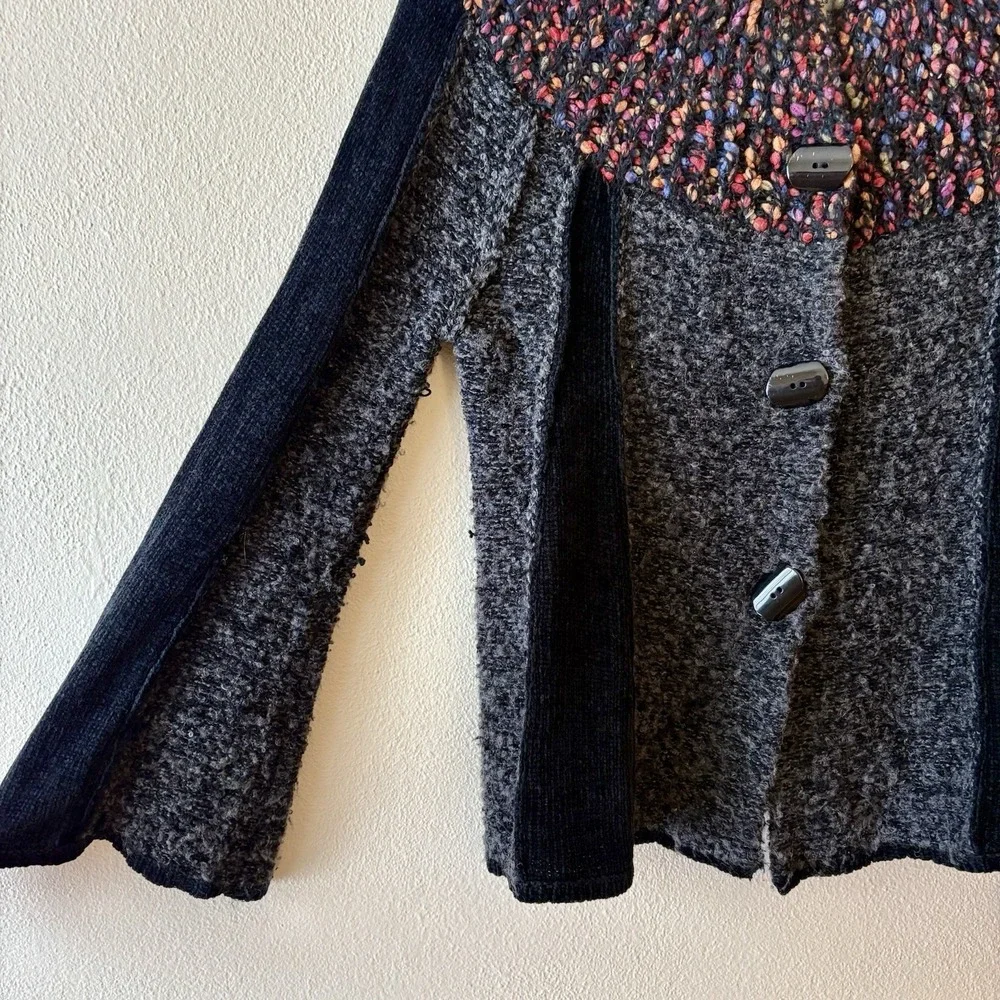 Vintage‎ Anthropologie Curio cardigan chunky knit chenille mohair sweater